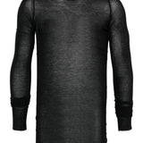 T-shirt a maniche lunghe in nero Rick owens - uomo 