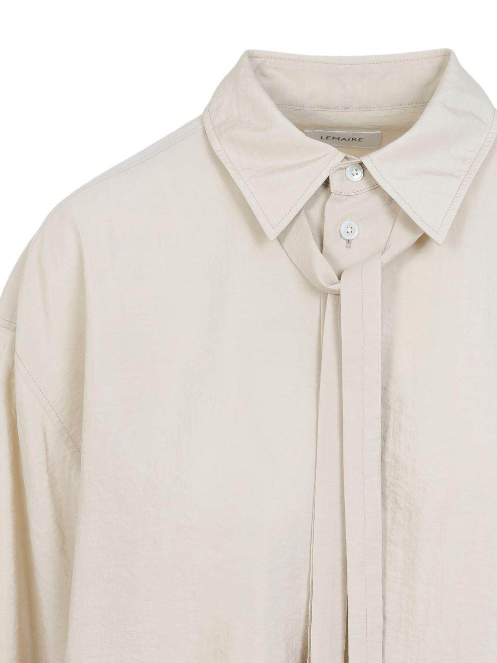 Camicia con nodo in beige Lemaire - donna 