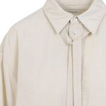 Camicia con nodo in beige Lemaire - donna 