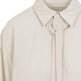 Camicia con nodo in beige Lemaire - donna 