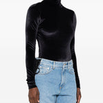 Body a collo alto in nero Mugler - donna 