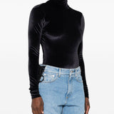 Body a collo alto in nero Mugler - donna 