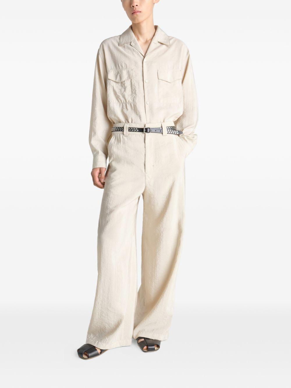 Pantaloni sartoriali dritti in avorio Lemaire - uomo 