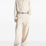 Pantaloni sartoriali dritti in avorio Lemaire - uomo 