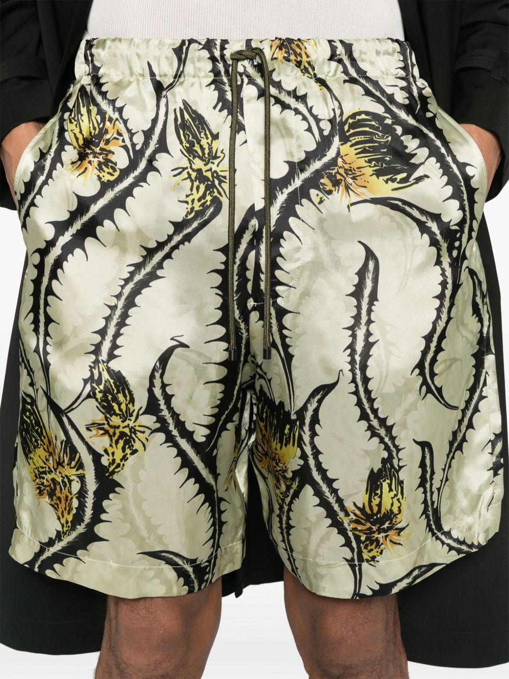 Short piperi con stampa cardo multicolore Dries van noten - uomo 