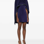 Abito con mantella in blu Roland Mouret - donna 