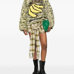 Maglione con stampa in giallo Ganni - donna 