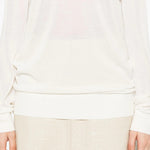 Maglione a girocollo in bianco Toteme - donna 