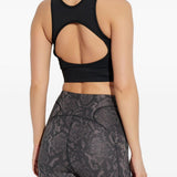 Top sportivo con logo in nero Adidas by stella mc cartney - donna 