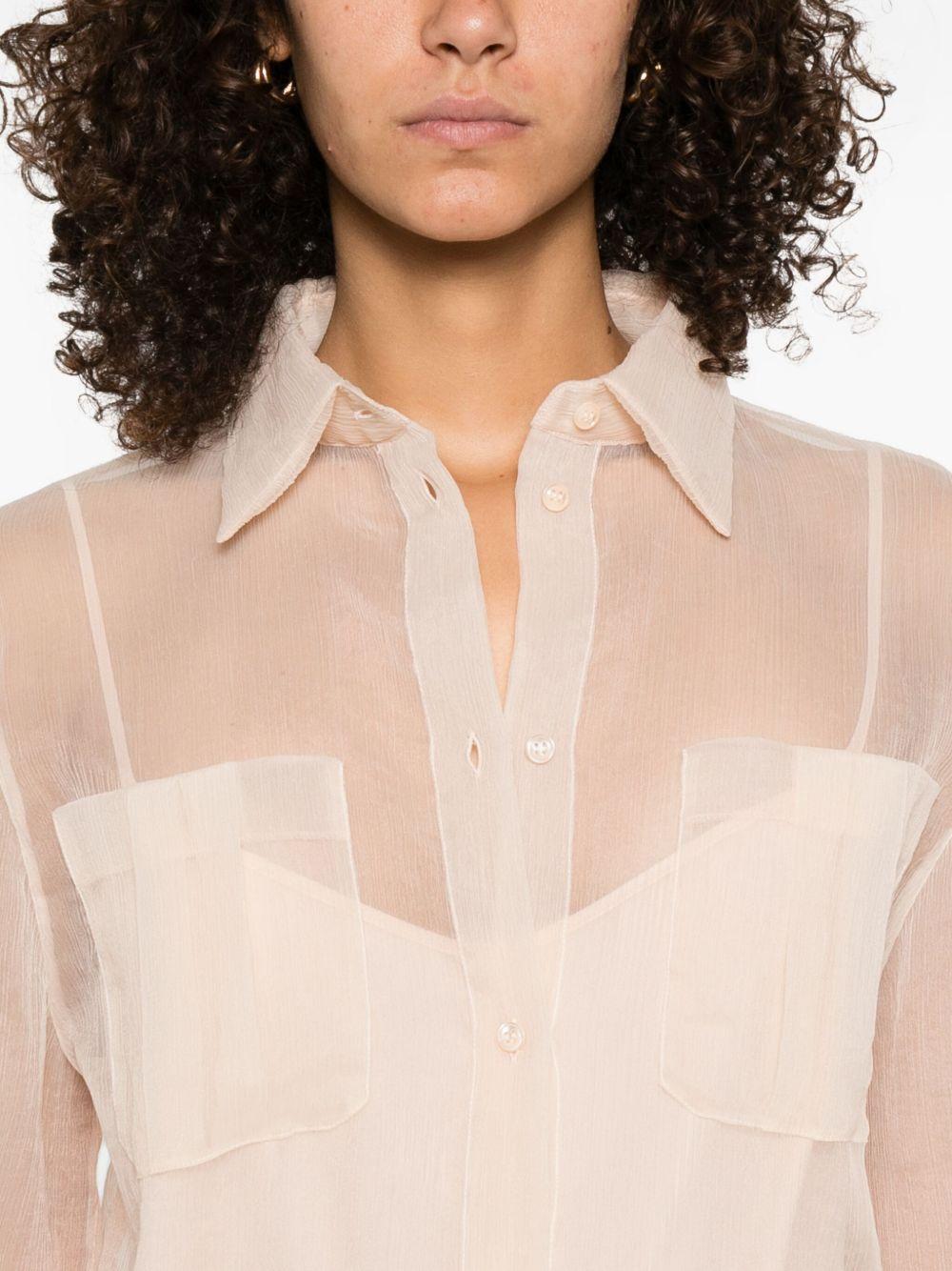 Camicia con trasparenze in rosa Ermanno Scervino - donna 