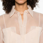 Camicia con trasparenze in rosa Ermanno Scervino - donna 