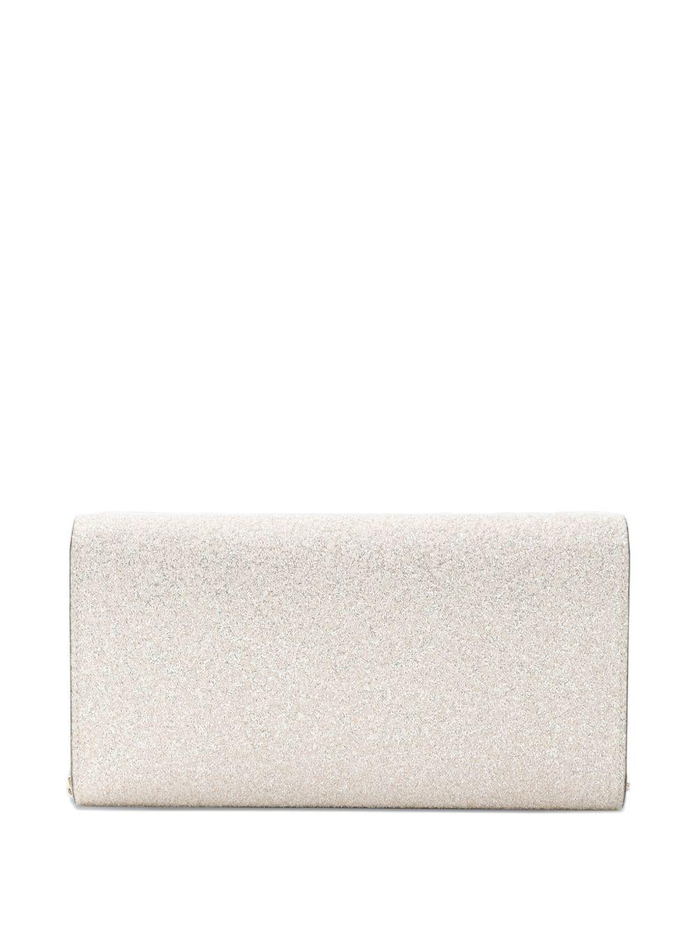Clutch Emmie con microglitter in oro Jimmy choo - donna 