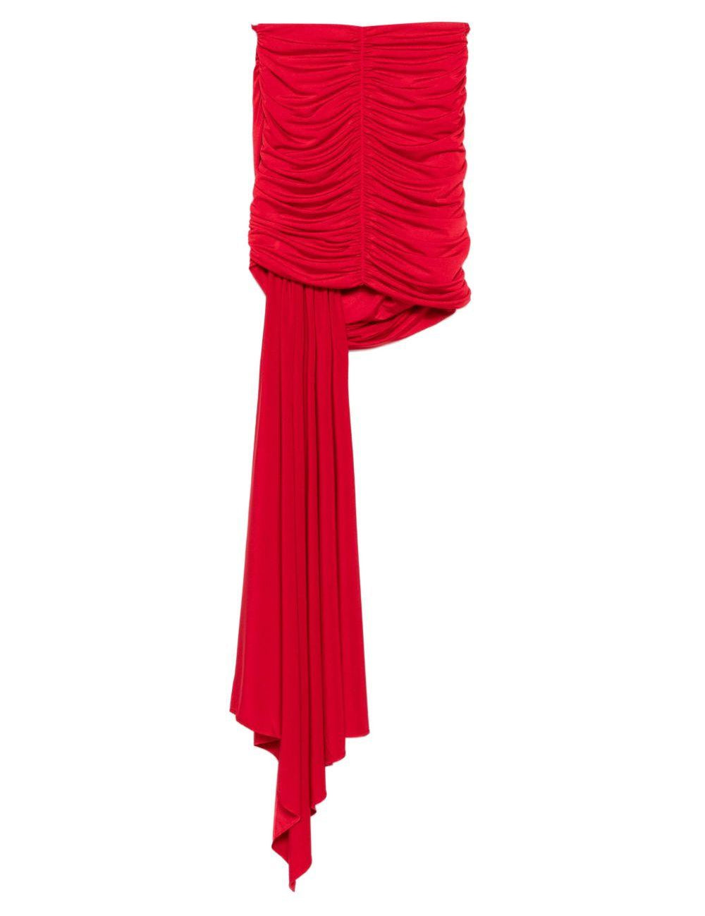 Gonna drappeggiata in rosso The andamane - donna 
