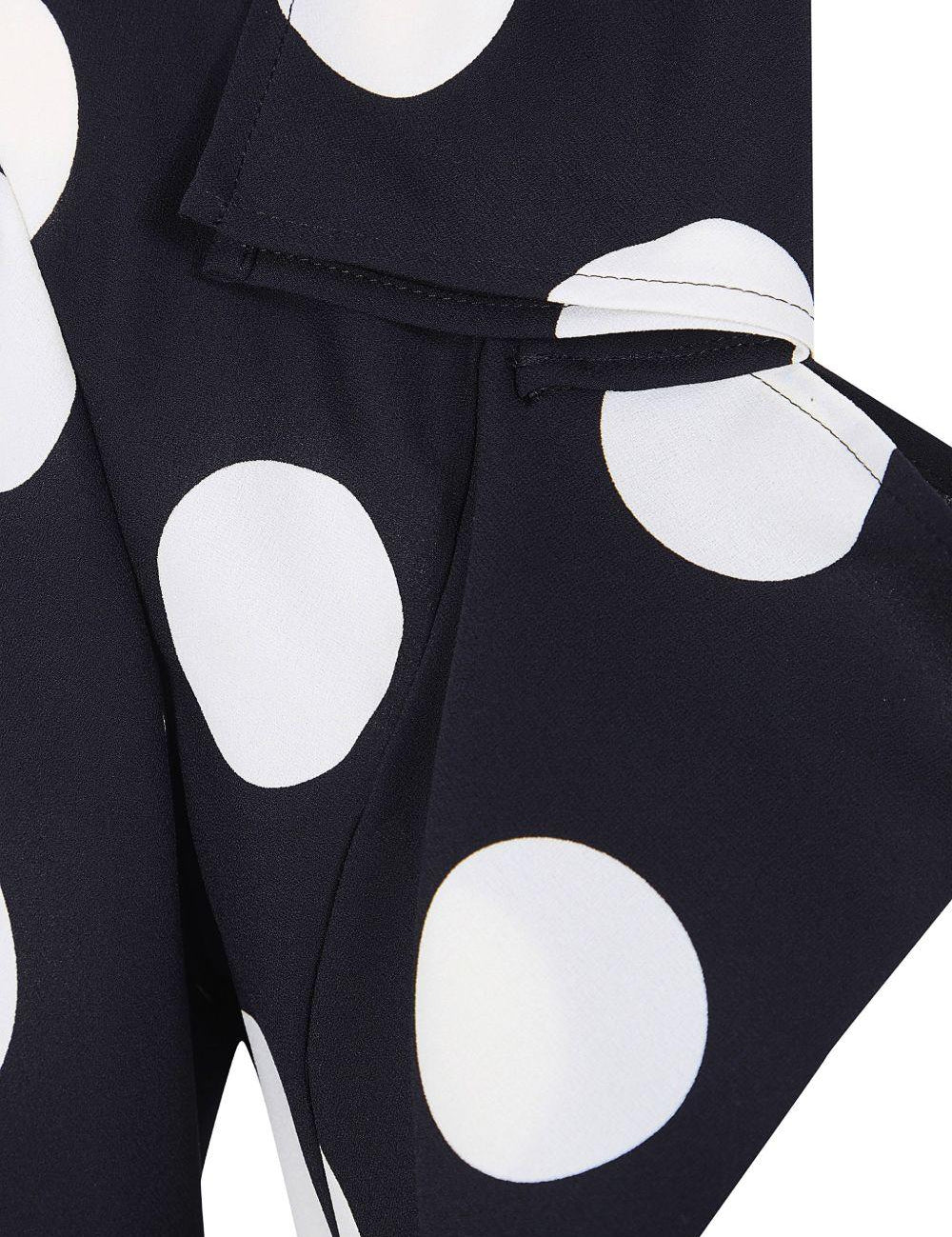 Blazer a pois in nero e bianco 