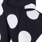Blazer a pois in nero e bianco 