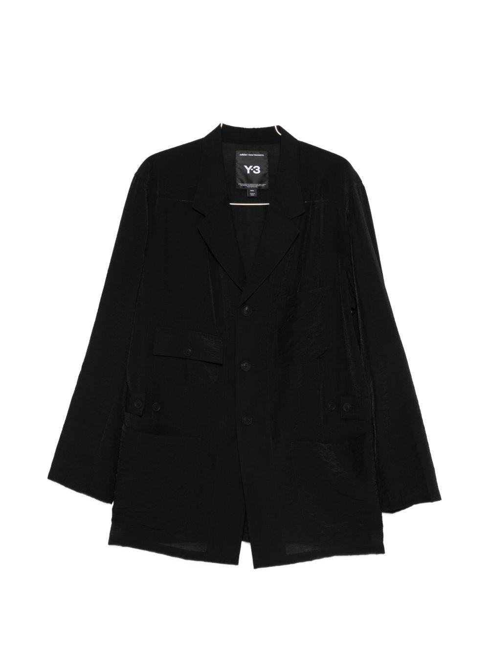 Blazer con tasche in nero Y-3 - uomo 