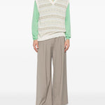 Gilet con fantasia scollo a v in multicolore Kiton - uomo 