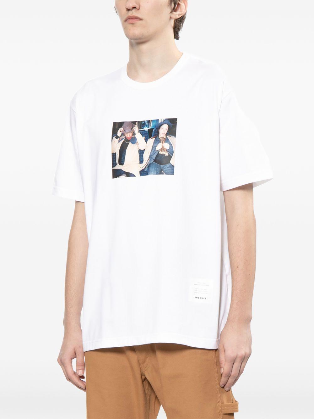 T-shirt con stampa in bianco Junya watanabe - uomo 