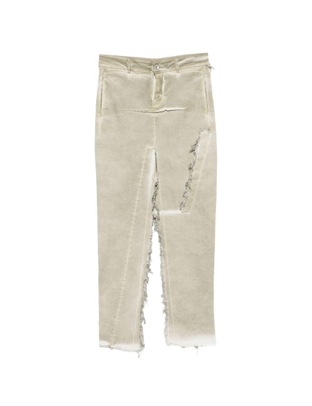 Gonna con effetto vissuto in beige Rick owens drkshdw - donna 