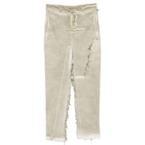 Gonna con effetto vissuto in beige Rick owens drkshdw - donna 