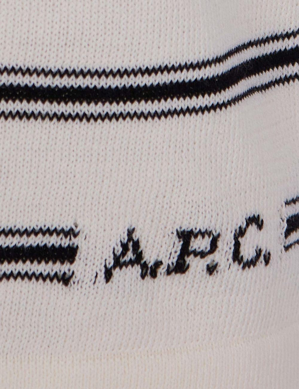Polo a righe in bianco e blu A.P.C. - uomo 