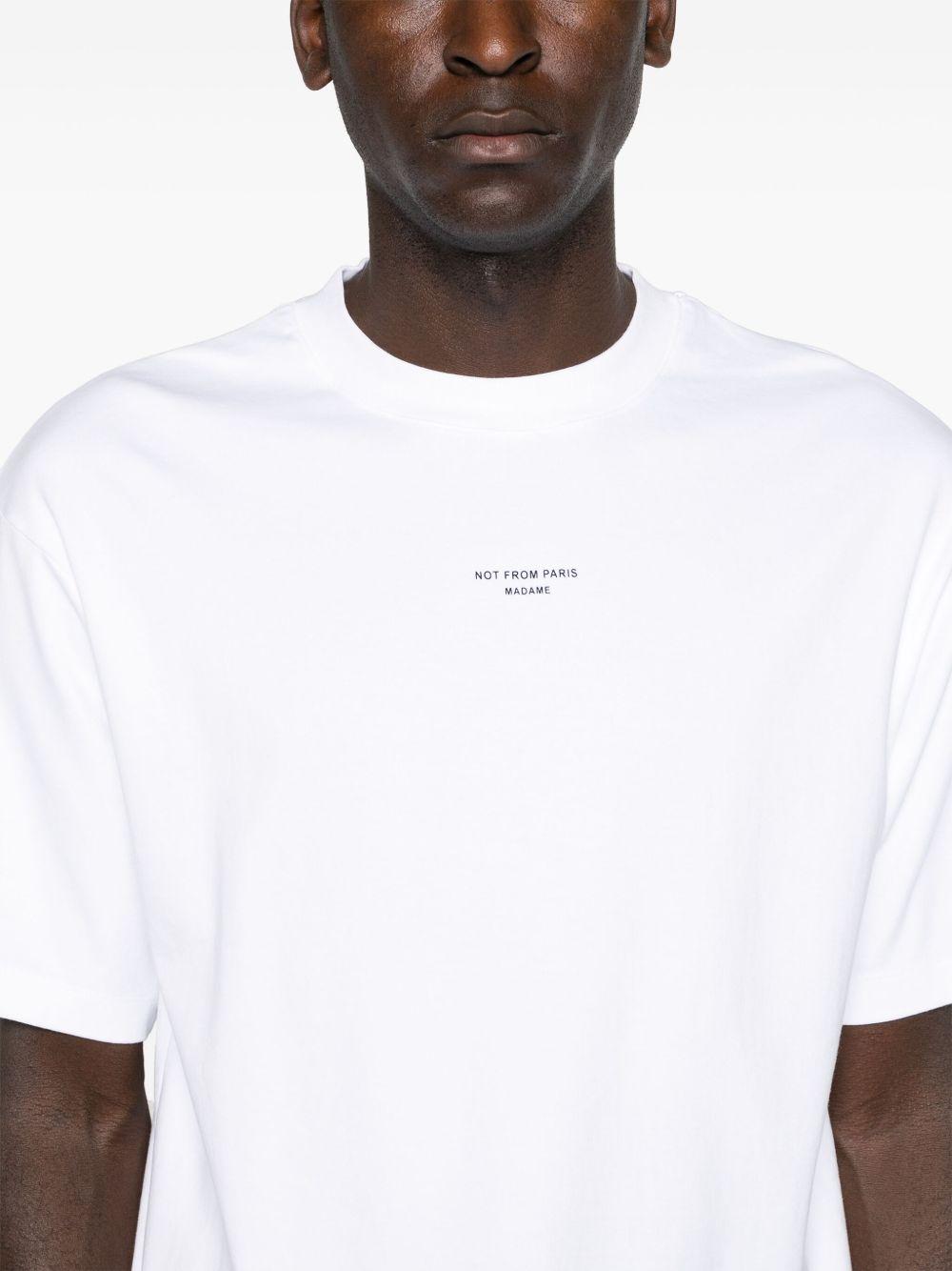 T-shirt con stampa in bianco Drole de monsieur - uomo 