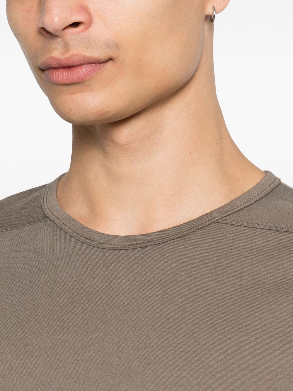 T-shirt con stampa grafica level in grigio Rick owens drkshdw - uomo 