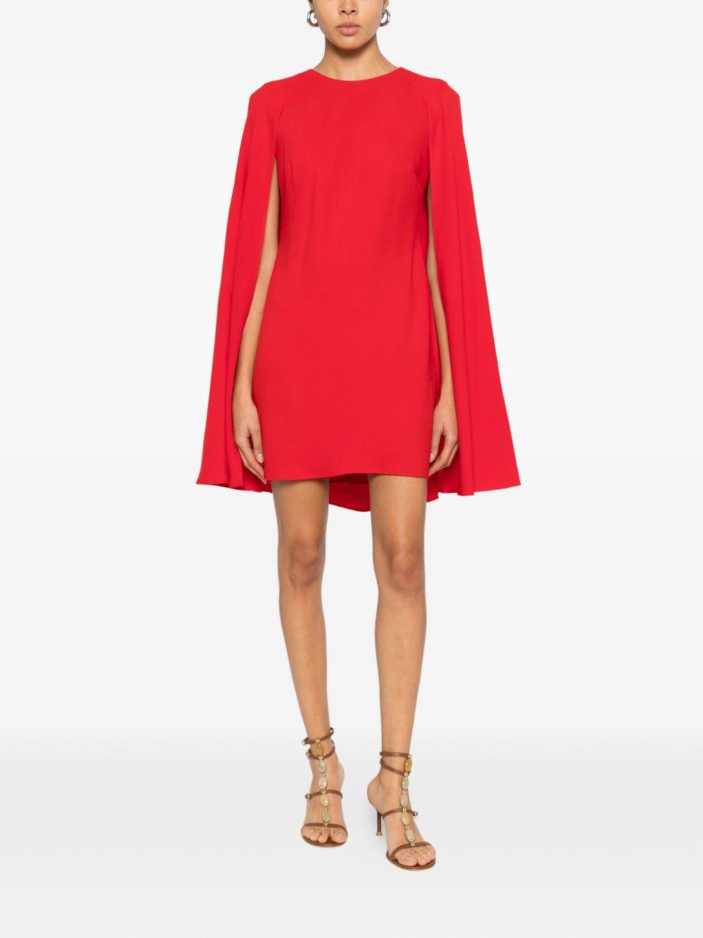 Abito con maniche a mantella in rosso Roland mouret - donna 