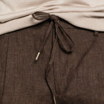 Pantaloncini chino con coulisse in marrone Briglia 1949 - uomo 