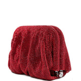 Clutch Venus piccola con cristalli in rosso Benedetta Bruzziches - donna 