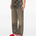 578 jeans larghi scoloriti in beige e grigio Levi's - uomo 
