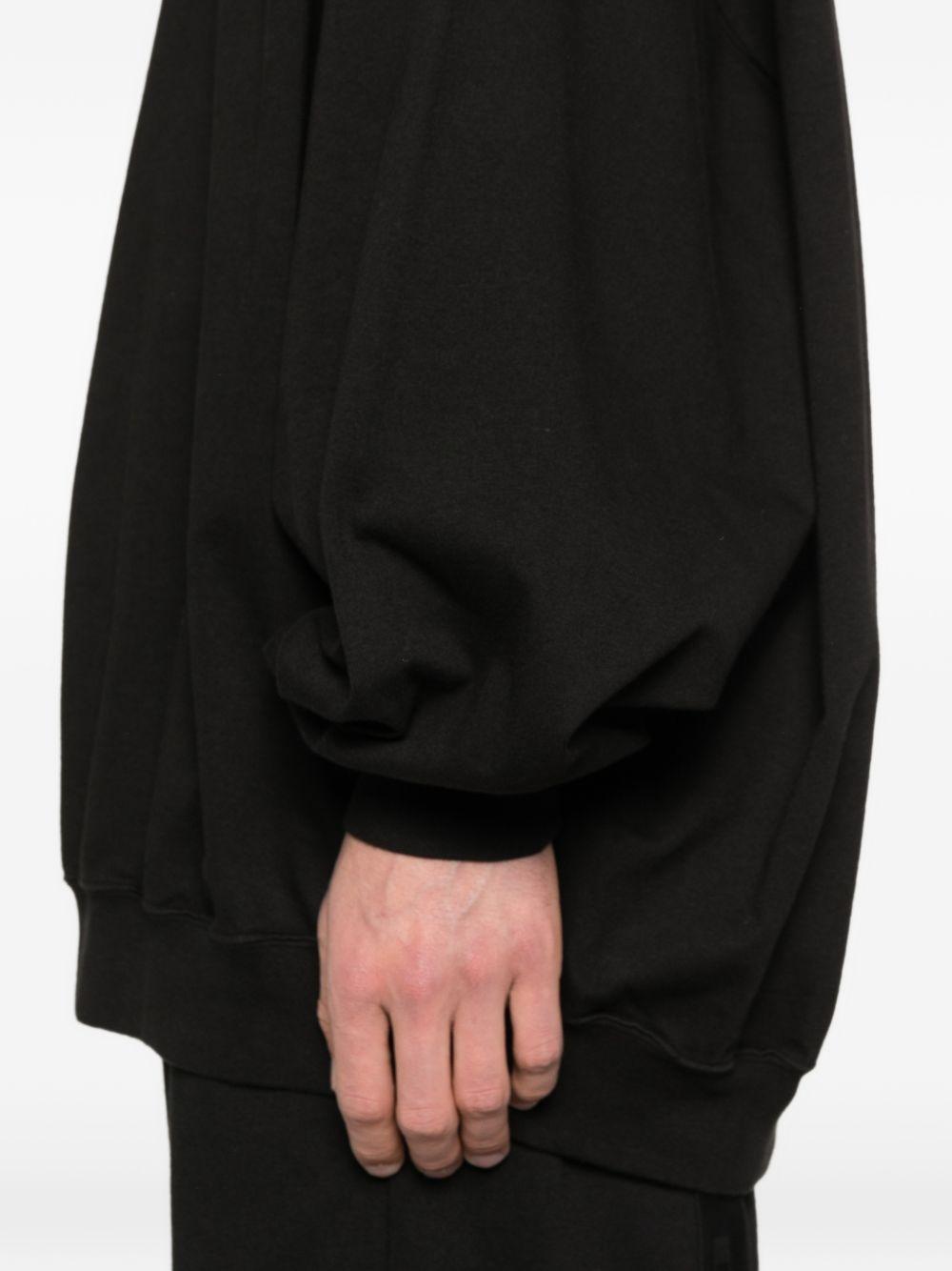 Felpa hun in nero Rick owens drkshdw - uomo 