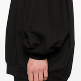 Felpa hun in nero Rick owens drkshdw - uomo 