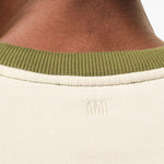 Felpa Ami De Coeur con applicazione in bianco e verde Ami paris - uomo 