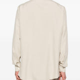 Camicia classica a maniche lunghe in beige Zegna - uomo 
