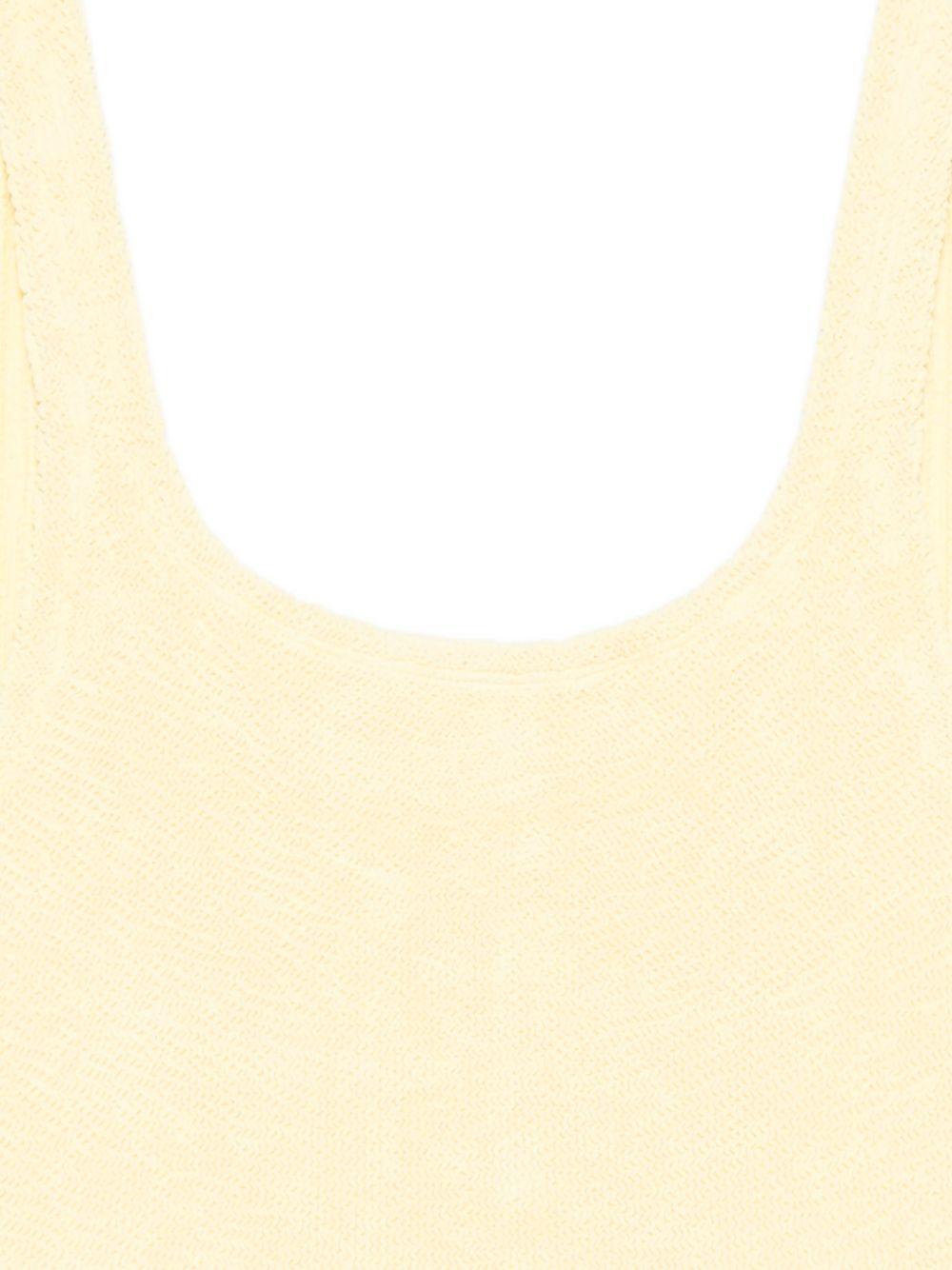 Costume da bagno con scollo quadrato in giallo pastello Hunza g - donna 