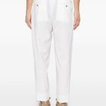 Pantaloni portobellos con pieghe in bianco Briglia 1949 - uomo 