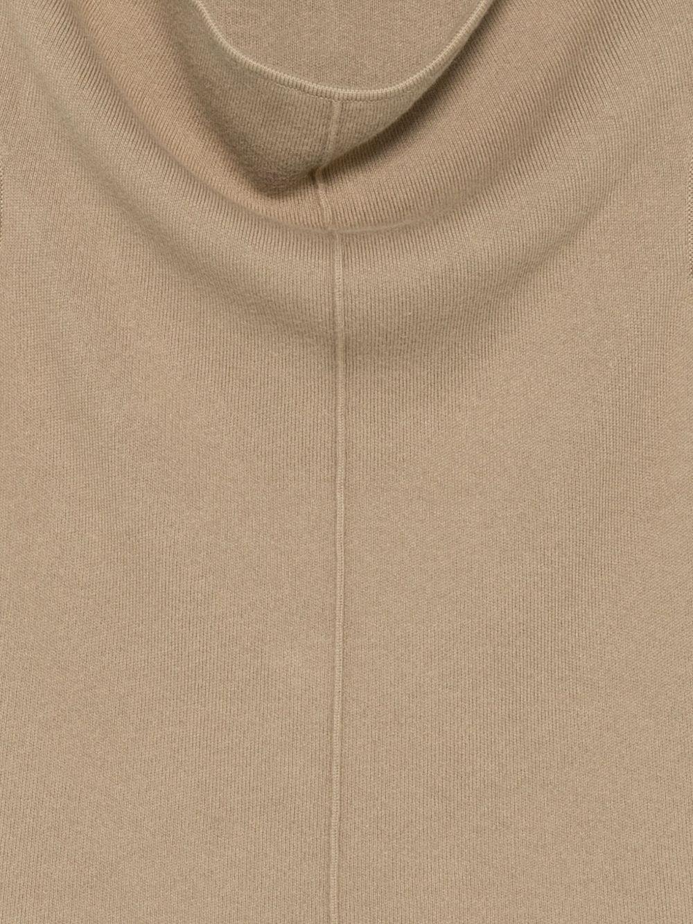 Top con scollo drappeggiato in beige Aya muse - donna 