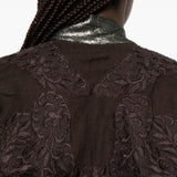 Kimono in pizzo in marrone Maurizio - donna 