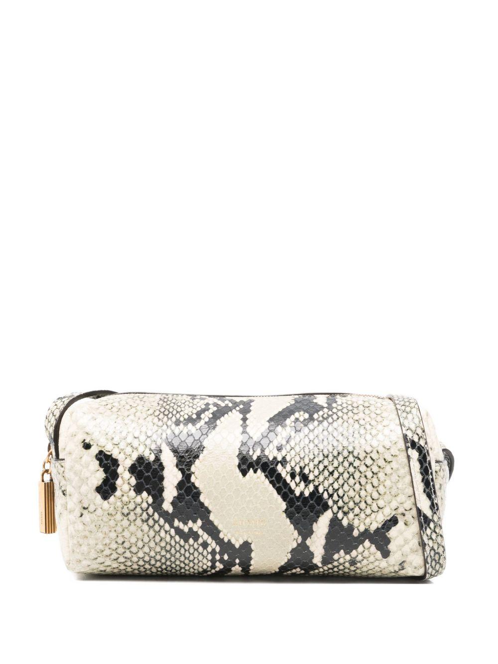 Borsa con stampa serpente kye in beige Khaite - donna 