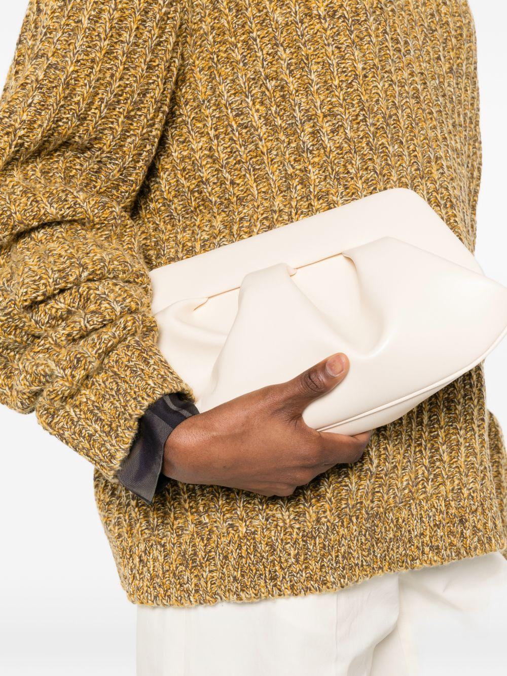 Clutch bios baguette in avorio Themoirè - donna 
