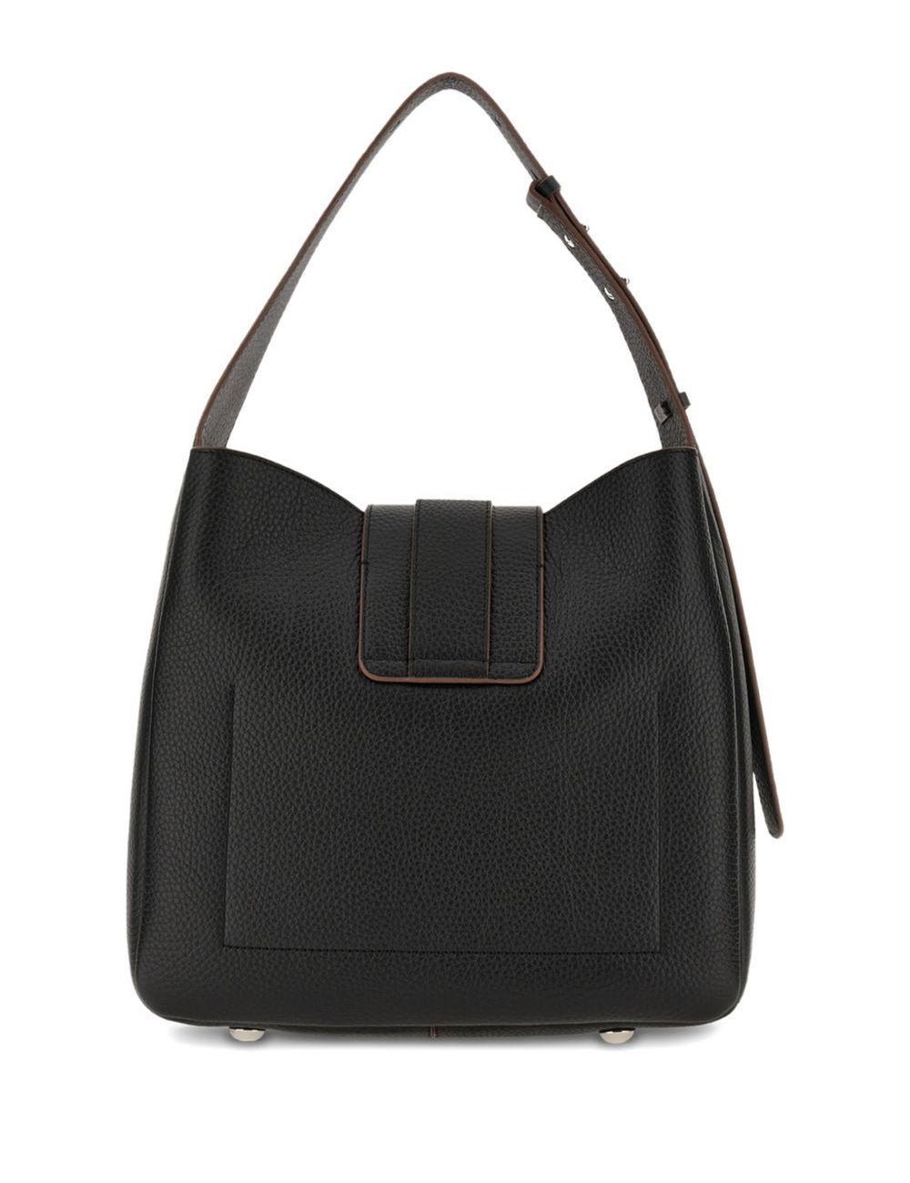 Borsa a spalla con nappa visnu in nero Hogan - donna 