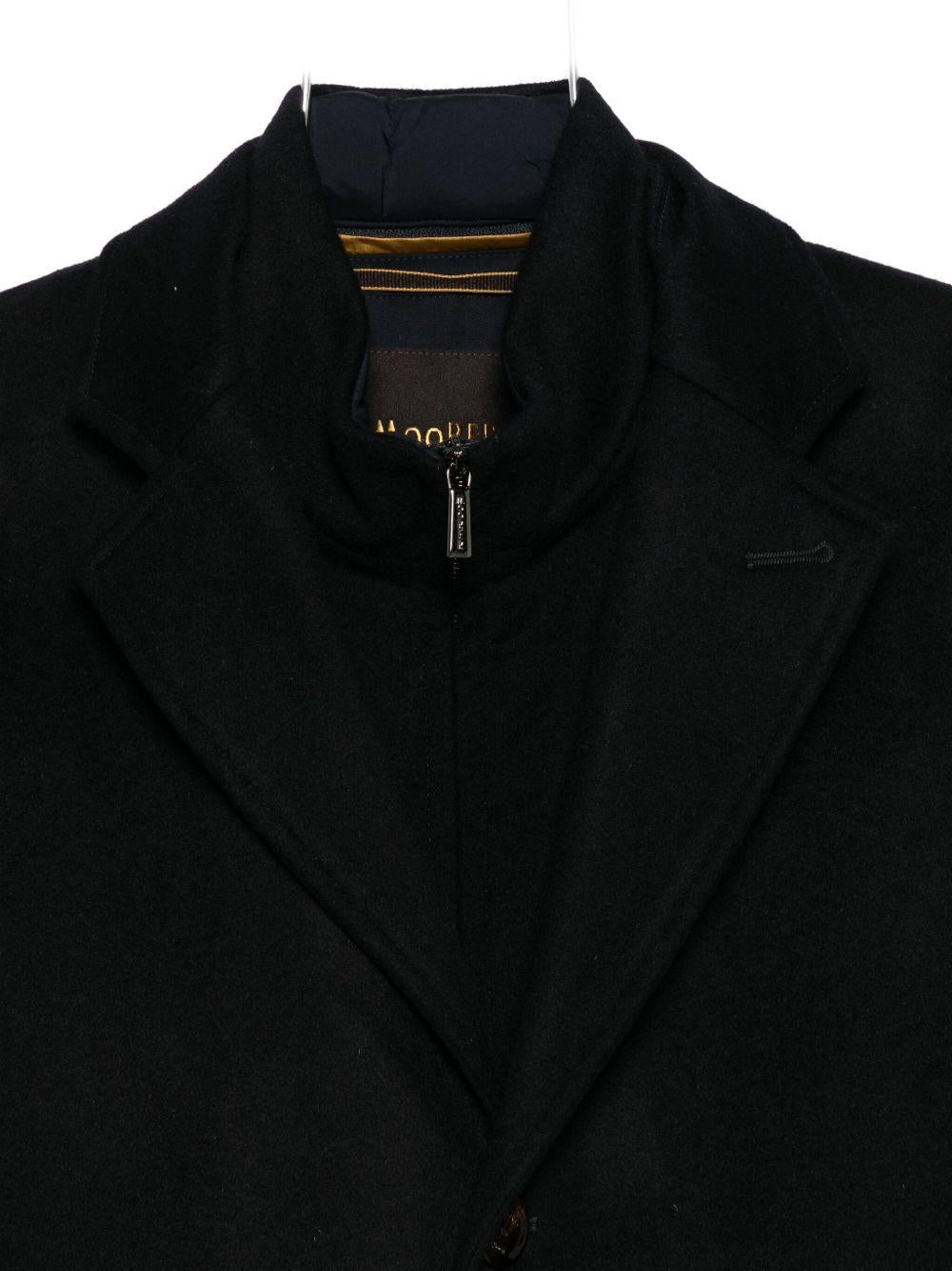 Cappotto monopetto in blu Moorer - uomo 