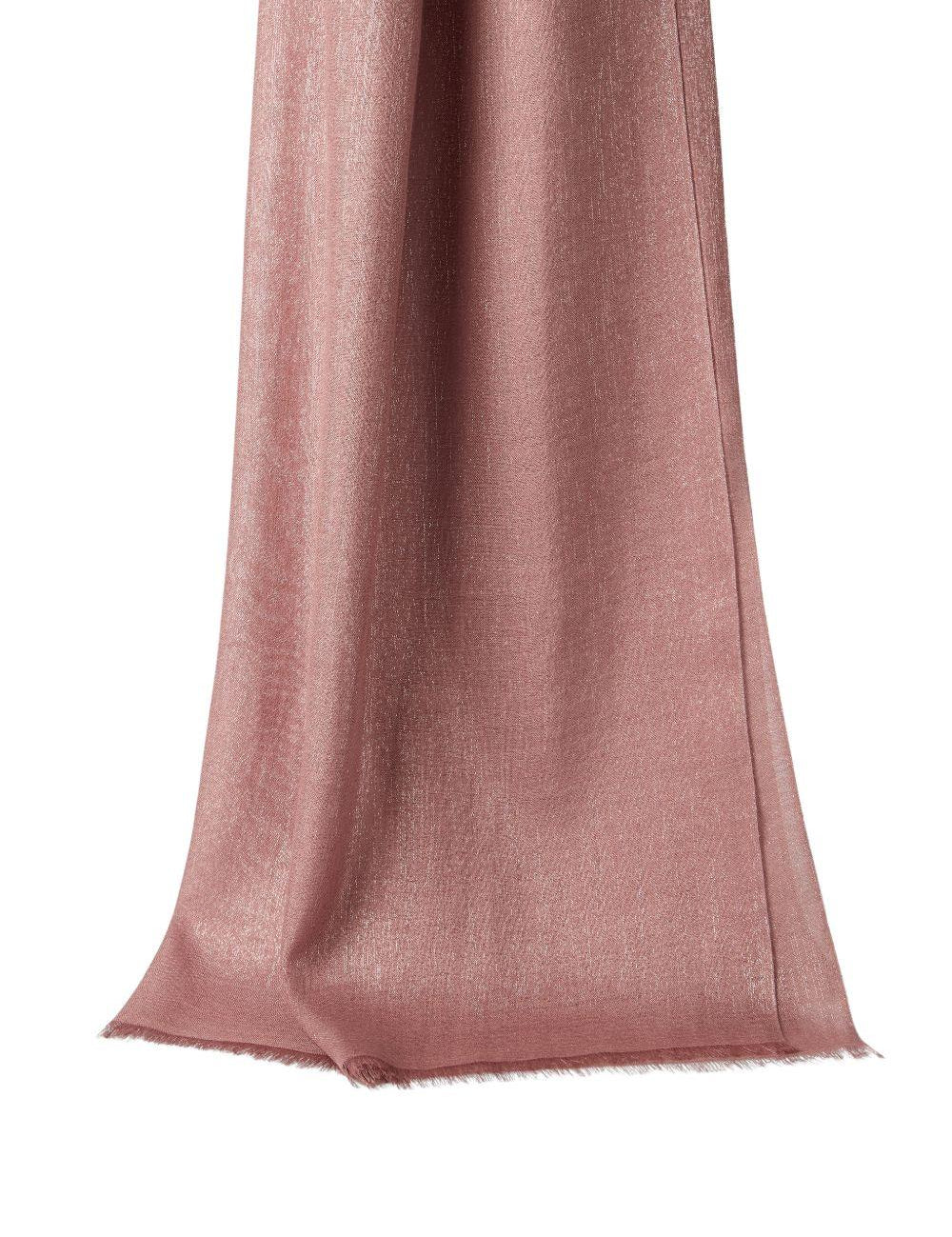 Sciarpa lamé in rosa Brunello cucinelli - donna 