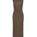 Abito con dettaglio all'uncinetto in verde khaki Magda Butrym - donna 