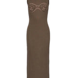Abito con dettaglio all'uncinetto in verde khaki Magda Butrym - donna 