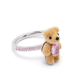 Anello mini bear in argento Yvmin - donna 