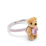 Anello mini bear in argento Yvmin - donna 