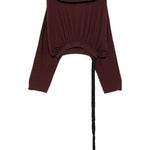Felpa con cappuccio in marrone Rick owens drkshdw - donna 