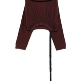 Felpa con cappuccio in marrone Rick owens drkshdw - donna 